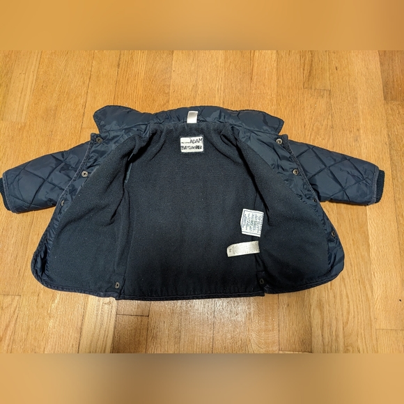 Navy quilted jacket (9mo) - Picture 2 of 3